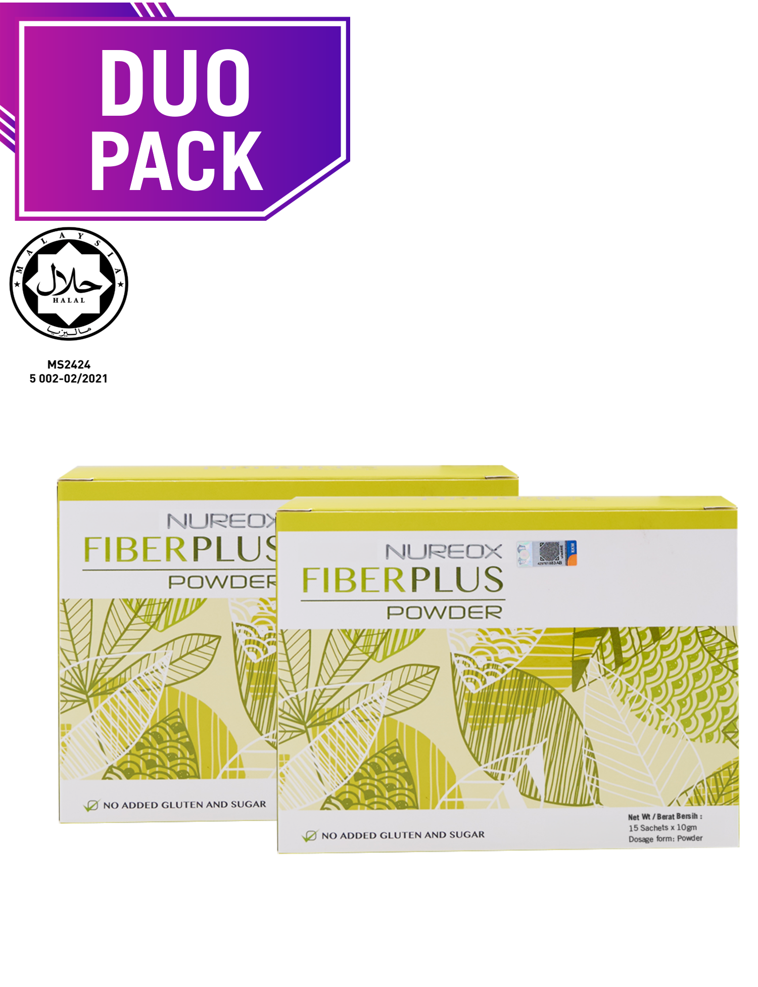 NUREOX Fiber Plus Powder (DUO PACK)